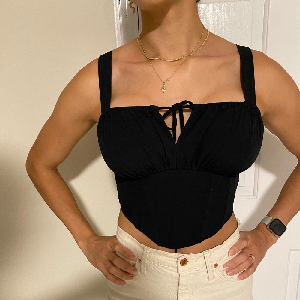 *Sold* Corset Black- Pacsun